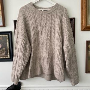 H&M cableknit sweater